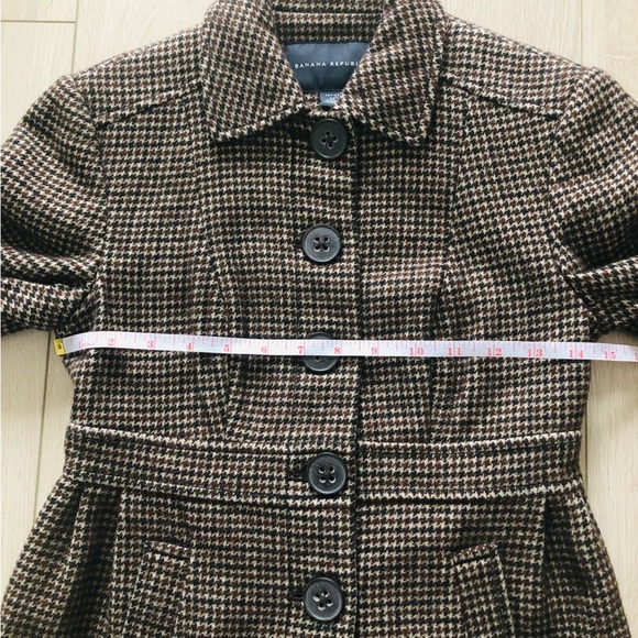 Banana Republic Wool Blend Houndstooth Jacket - Picture 3 of 11